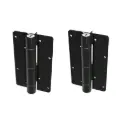 D&D Kwikfit Self Closing Hinges - 20kg, Black, Alignment Ridges - Pair