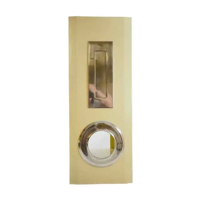 Tall Metal Letter Box with Stainless Steel Face - Classic Cream Colour