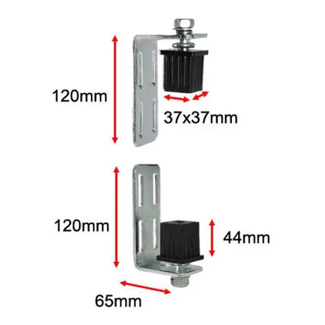[HN793] Light Swing Gate Hinges - 40x40mm Frame - Pair