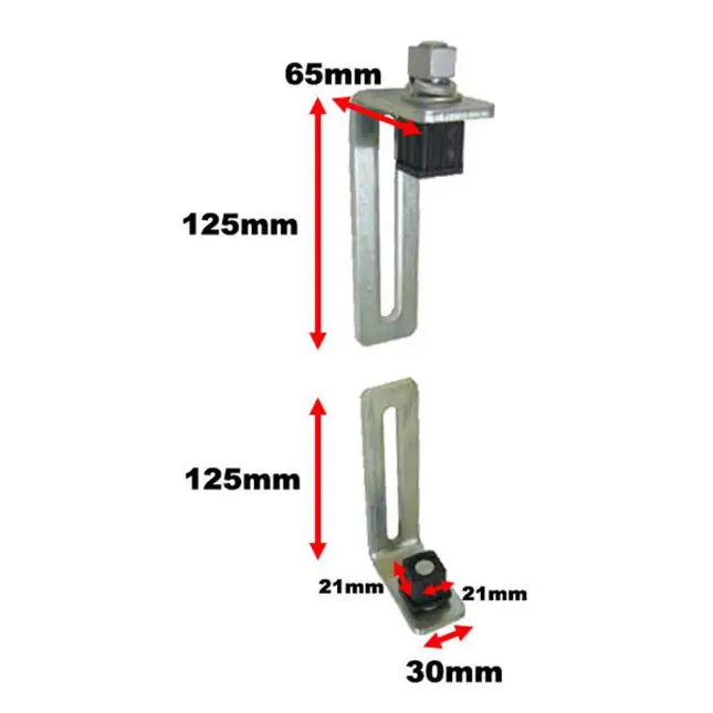 [HN784] Light Swing Gate Hinges - 25x25mm Frame - Pair