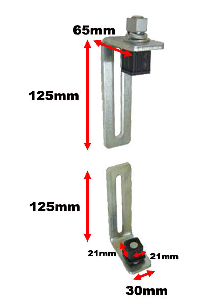 Light Swing Gate Hinges for gate frame size 25x25mm