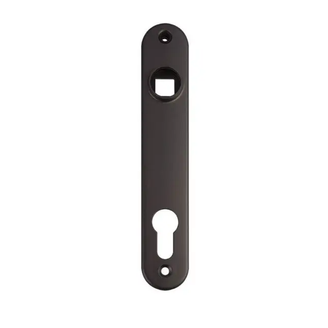 [FK083] Locinox Insert Mortice Lock Cover - Euro, Aluminium in Matt Black - Pair