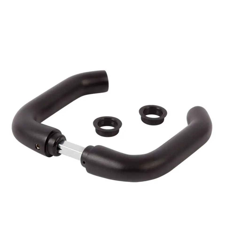 [GH023] Locinox Insert Mortice Lock Handle - 3006B-H - Aluminium in Matt Black - Pair