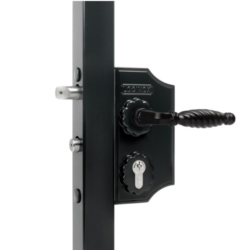 Locinox LAKQ H2 Large Ornamental Swing Gate Lock H2 for Square profile 60-80mm