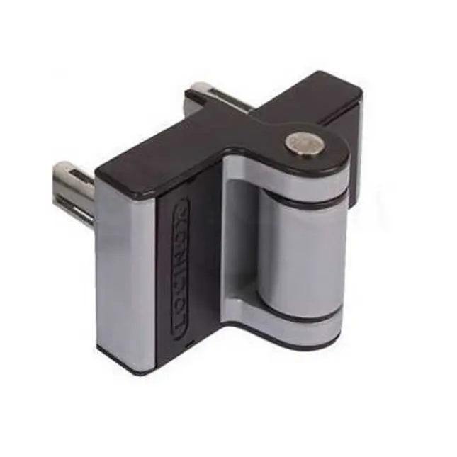 [HN016] Locinox Puma Adjustable Swing Gate Hinges - Silver - Pair