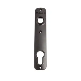 [FK084] Locinox Insert Mortice Lock Cover - Euro, Plastic in Matt Black - Pair
