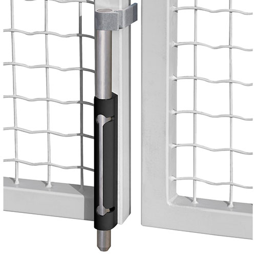 Locinox VSA Surface Mounted Hot-dip galvanised Drop Bolt with Aluminium bolt - Black Colour