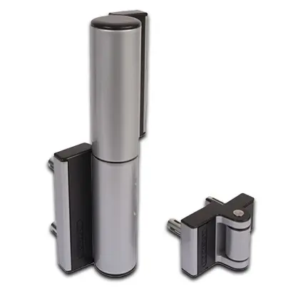 [GCHC115] Locinox Tiger Hydraulic Swing Gate Closer and Compact hinge all in One, 75kg, Up To 1100mm - Silver, 75kg, Up To 1100mm - Set