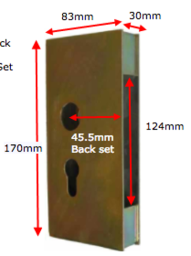 Lock Box to suit Protector 735 series 45.5 backset