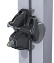 D&D LokkLatch Deluxe Gate Latch Short Bolt- Black Lock, Double Sided, Keyed Alike