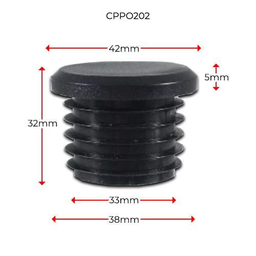 [CPPO202] Long Neck Plastic Round Cap 32NB