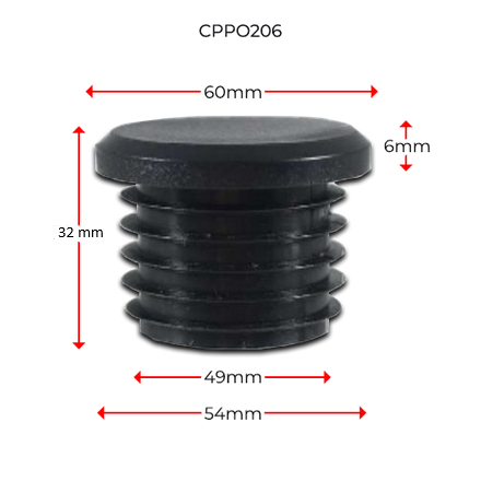 Long Neck Plastic Round Cap 50NB