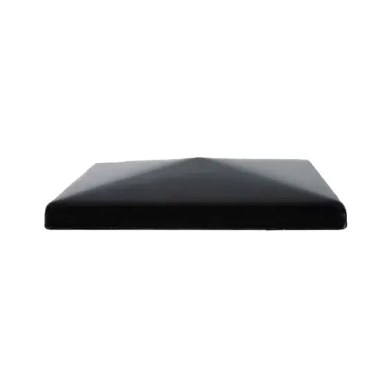 [CPSQ692] Low Profile Galvabond End Cap to fit tube size 200x200mm Black