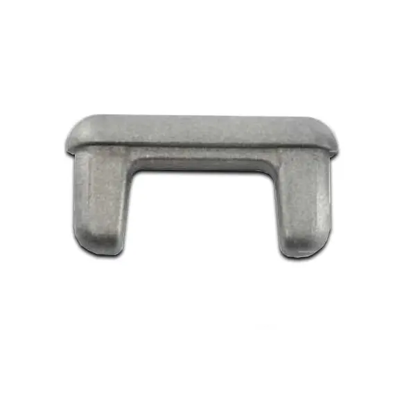[CPAC410] Aluminium rectangular cap 75x16mm Rounded (1.6mm wall)