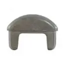 Aluminium rectangular dome cap 75x16mm Dome (1.6mm wall)