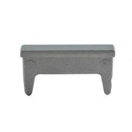 [CPAC401] Aluminium rectangular end cap for tube size 50x10mm (0.9mm wall)