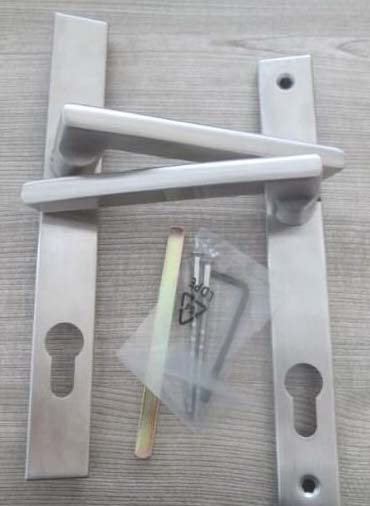 304 Stainless Steel  Swing Gate Lever Handle Euro Lock Set