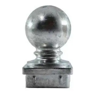 [MS908] Aluminium Post Ball Cap for 75x75 mm Tube
