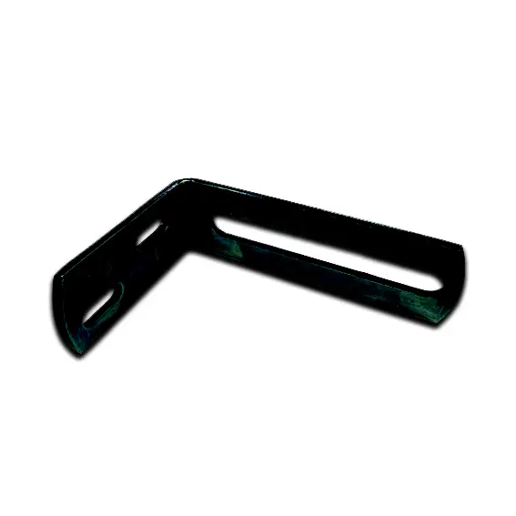 [BKGB304] Sliding Gate Guide Angle Bracket - 130x110mm, To Suit M16, Black