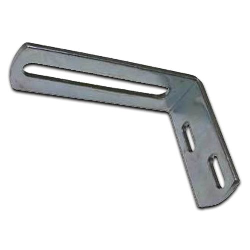 [BKGB308] Sliding Gate Guide Angle Bracket - 200x160mm, To Suit M16, Silver