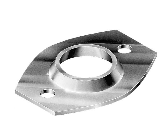 Oval Steel Post Base Sleeve insert for Round Post size 40NB (48.5mm OD)