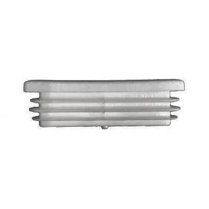 [CPPR503] Plastic Rectangular End Cap Tube insert for tube 65x35mm (1-3mm) Grey