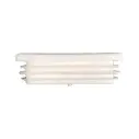 Plastic Rectangular White Cap 50x25mm (0.8-3mm)