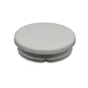 Plastic Round Tube insert End Cap for Tube 48.4mm OD(1.2-3.6mmwall) in White