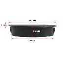 Plastic insert hole plug/End cap for hole size 45mm Black