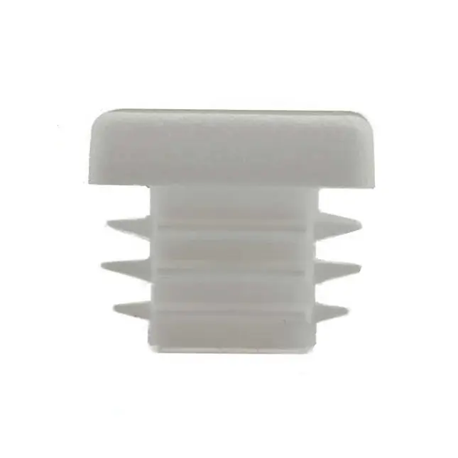 [CPPS292] Plastic Square Cap 25x25mm (1-3mm wall thickness) White