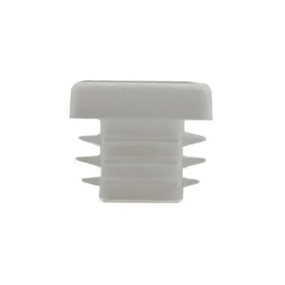 [CPPS287] Plastic square cap 20x20mm (0.8-3mm wall thickness) White