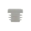 Plastic square cap 20x20mm (0.8-3mm wall thickness) White