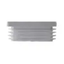 Plastic square caps 40x40mm (1-3mm wall thickness) White