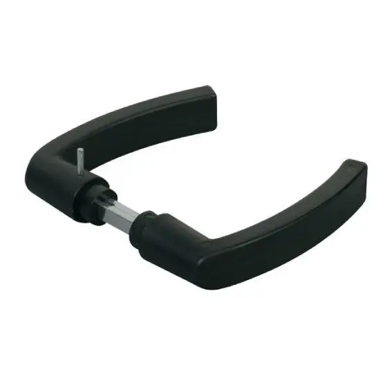 [GH022] Locinox Insert Mortice Lock Handle - 3006P - Plastic in Matt Black - Pair