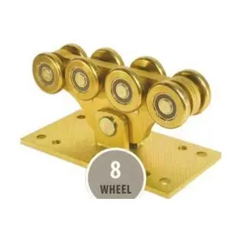 [WH802] Cantilever Gate Carriage Wheel (1200kg / 15 Metre) - Large, 8 Wheel, Residential