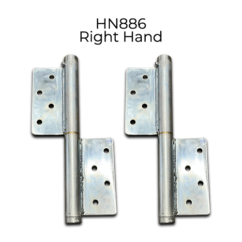 Zinc Plated Screw to Screw Self Closing Hinges - RH, Up To 120kg - Pair