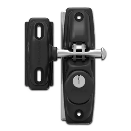 [FK427] Safetech SLV-ViperX2 Gravity Gate Latch- Black, Double Sided, Keyed Alike