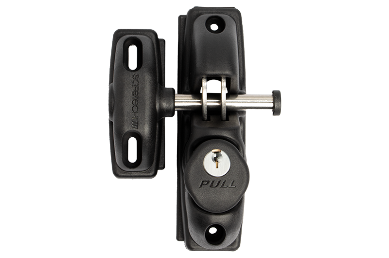 [FK427] Safetech SLV-ViperX2 Gravity Gate Latch- Black, Double Sided, Keyed Alike