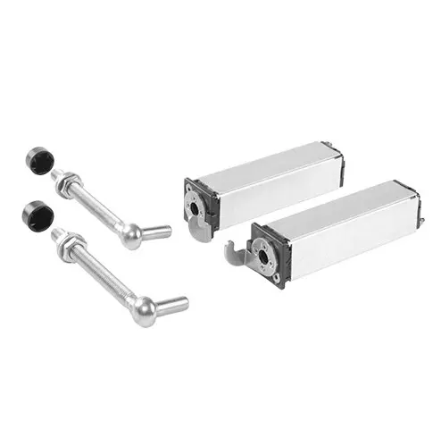 [HGHC924] Locinox Swing40 Self-Closing Light Gate Hinges - 40x40mm Frame, 150mm Thread, Up To 75kg - Pair