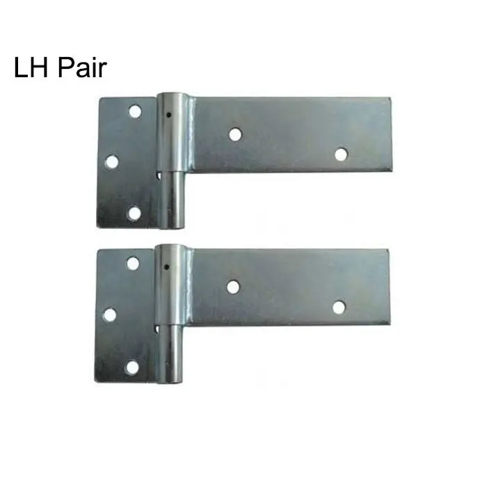 [HN602] Zinc Plated Strap Hinges For Timber Gates - 14mm Pin, 145x50mm, LH, Silver - Pair