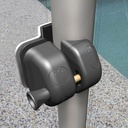 D&D MagnaLatch Side Pull Magnetic Gate Latch Lock:  Glass, Key Lockable