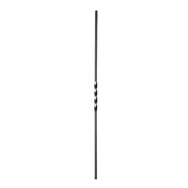 [MT284] Twist  Bar Single for wrought iron gate 16x16mm H 1000mm long - Zinc Plated