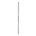 Twist  Bar Single for wrought iron gate 16x16mm H 1000mm long - Zinc Plated