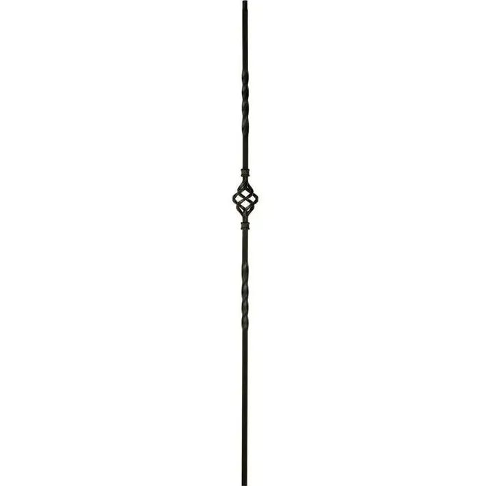 [MT280] Twist Basket Single Bar for Wrought Iron Gate 16x16mm 1000m- Zinc Plated