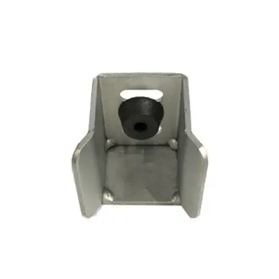 [SGSB430] Steel Sliding Gate Holder  - 65mm, Top Cap, Rubber Stop