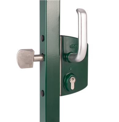 Locinox Sliding Gate Lock U2L - For 40mm Round Post - SILVER