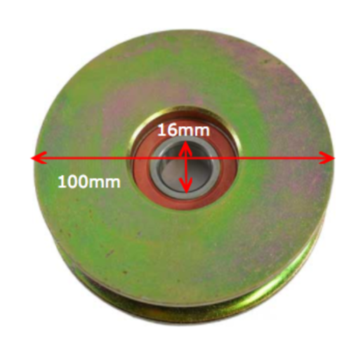 Sliding Gate U Groove Wheel 100mm Diameter no bracket -Class A