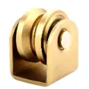 Zinc Plated Sliding Gate Wheel - 45mm V Groove External - Double Bearing