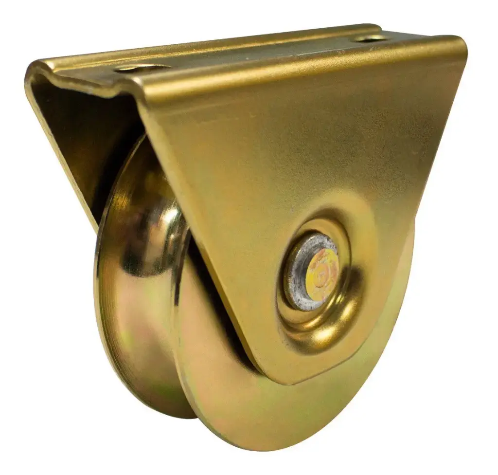 [WH475] Zinc Plated Sliding Gate Wheel - 68mm V Groove  - Double Bearing