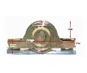Zinc Plated Sliding Gate Wheel - 90mm U Groove Internal - Double Bearing